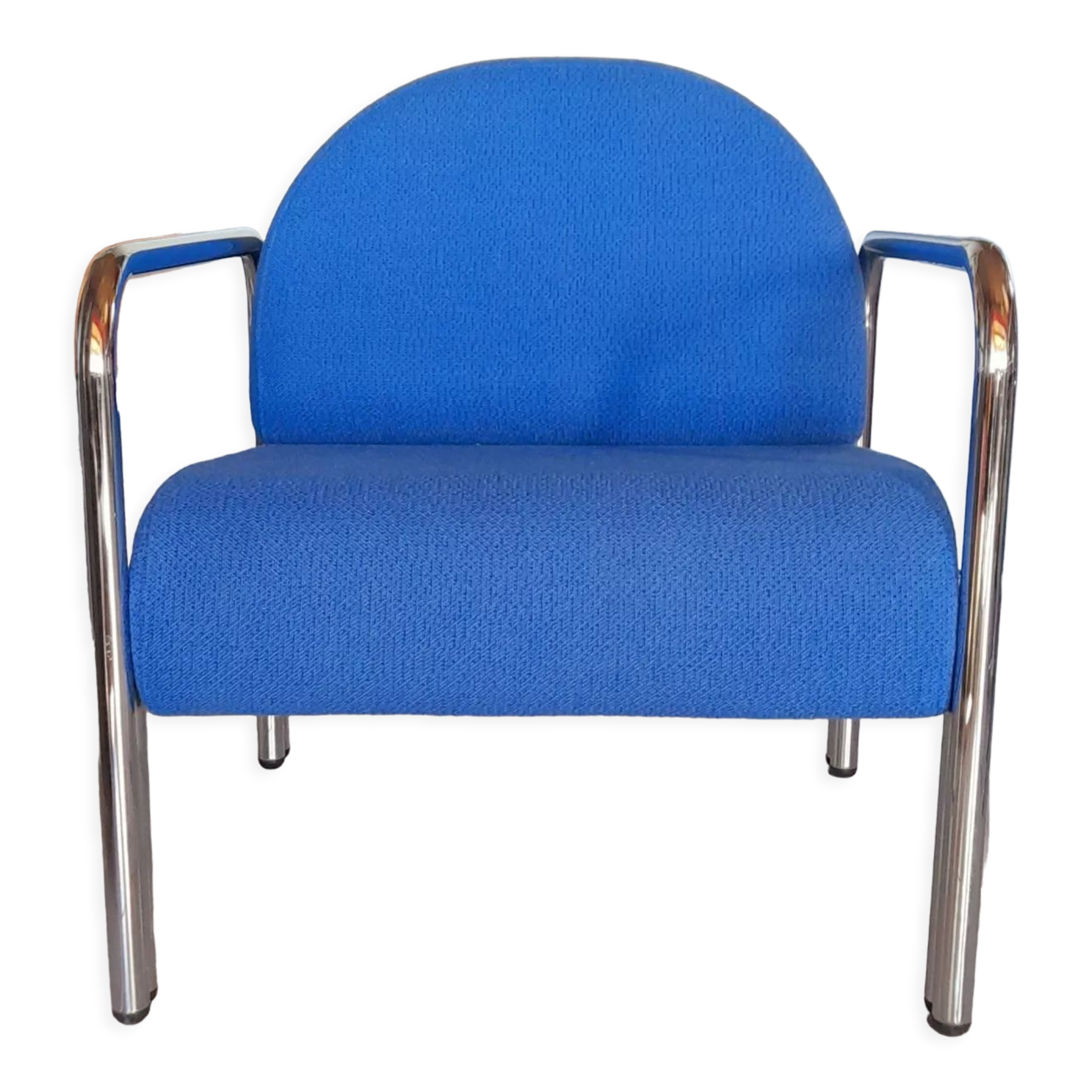 Chrome metal armchair 70s