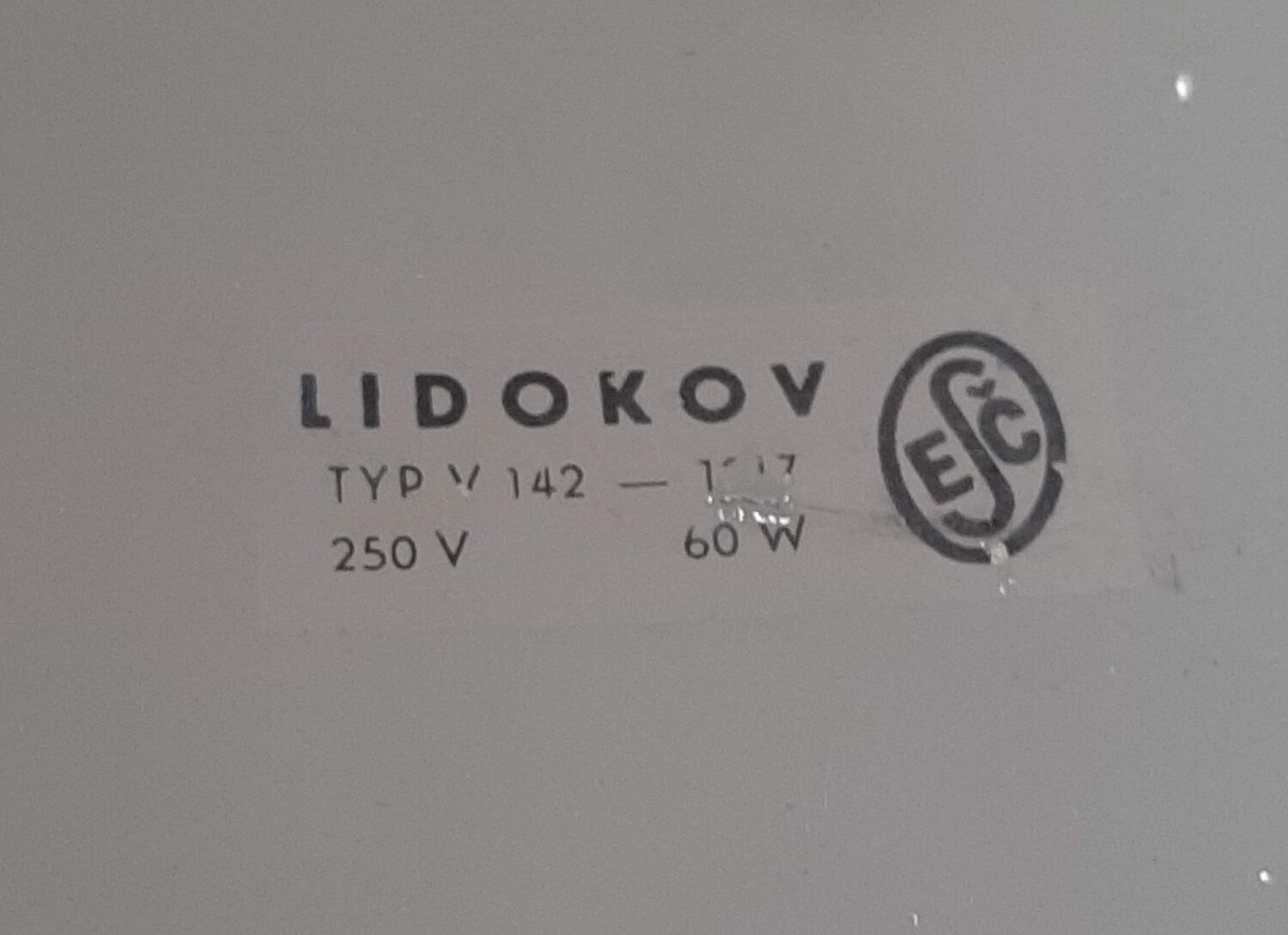 Suspension Lidokov, Vintage tchèque 1960s