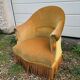Toad armchair in gold velvet