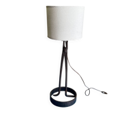 Brutalist wrought iron lamp