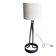 Brutalist wrought iron lamp