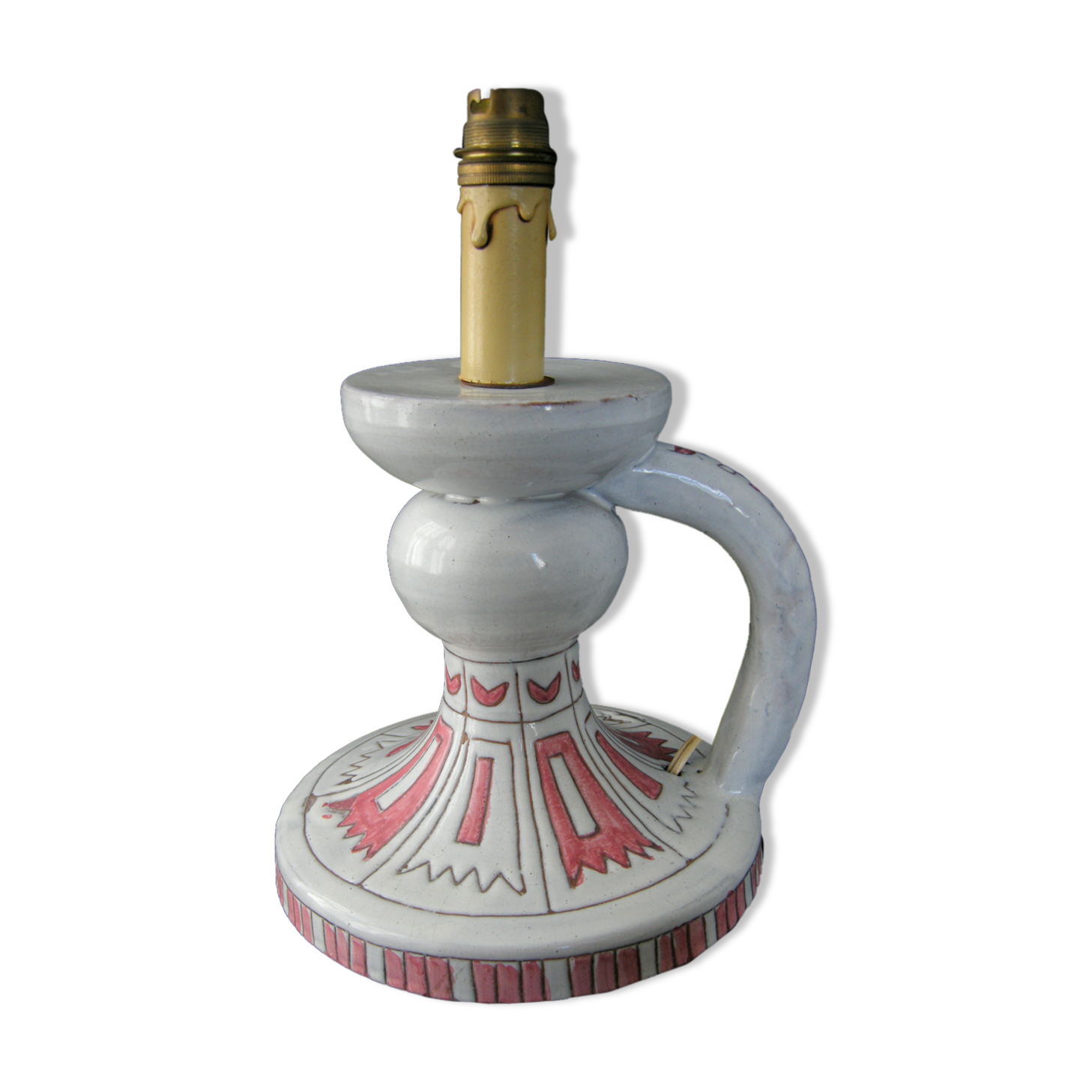 Vintage ceramic lamp foot 1950