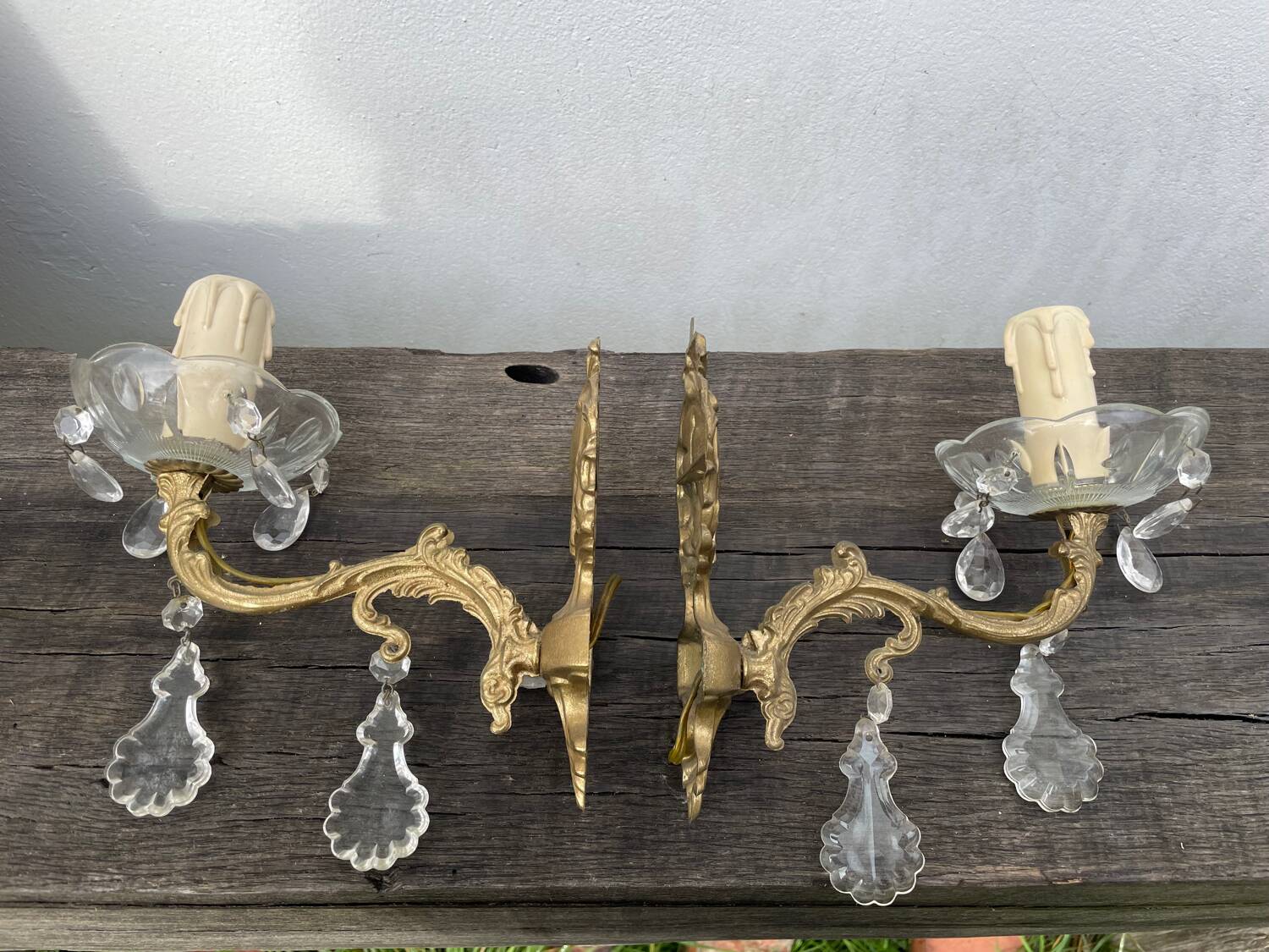 Pair of tassel sconces