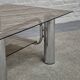 Vintage italian chrome coffee table -1970's