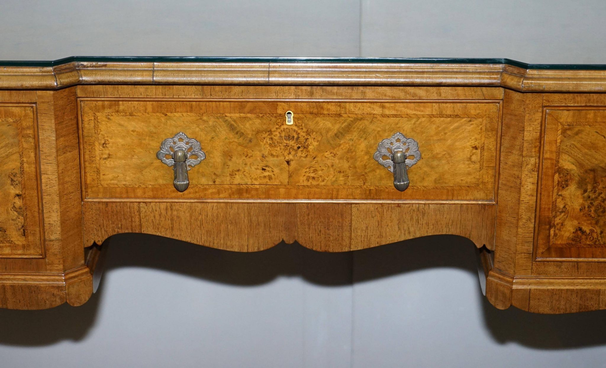 Console Burr Walnut Art Deco Denby & Spinks Breakfront