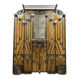 Art Deco era wrought iron coat rack circa 1920