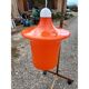 Vintage 70s opaline pendant light