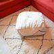 Moroccan Berber pouf in wool 48 x 48 X 19