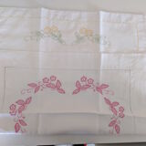 Old linen Set of 2 baby/child pillowcases