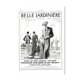 Affiche vintage 30s Belle Jardiniere 30x40cm sans cadre