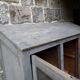 Patinated industrial wardrobe