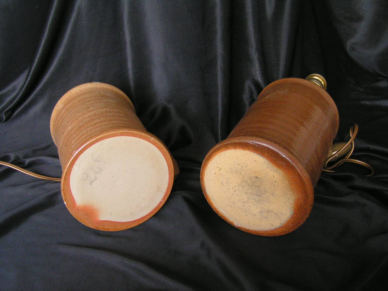 Feet of lamps in sandstone