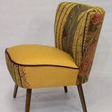 Chair vintage year 50 tissue "Lelièvre"