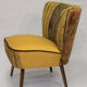 Chair vintage year 50 tissue "Lelièvre"