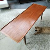 Scandinavian-style teak coffee table