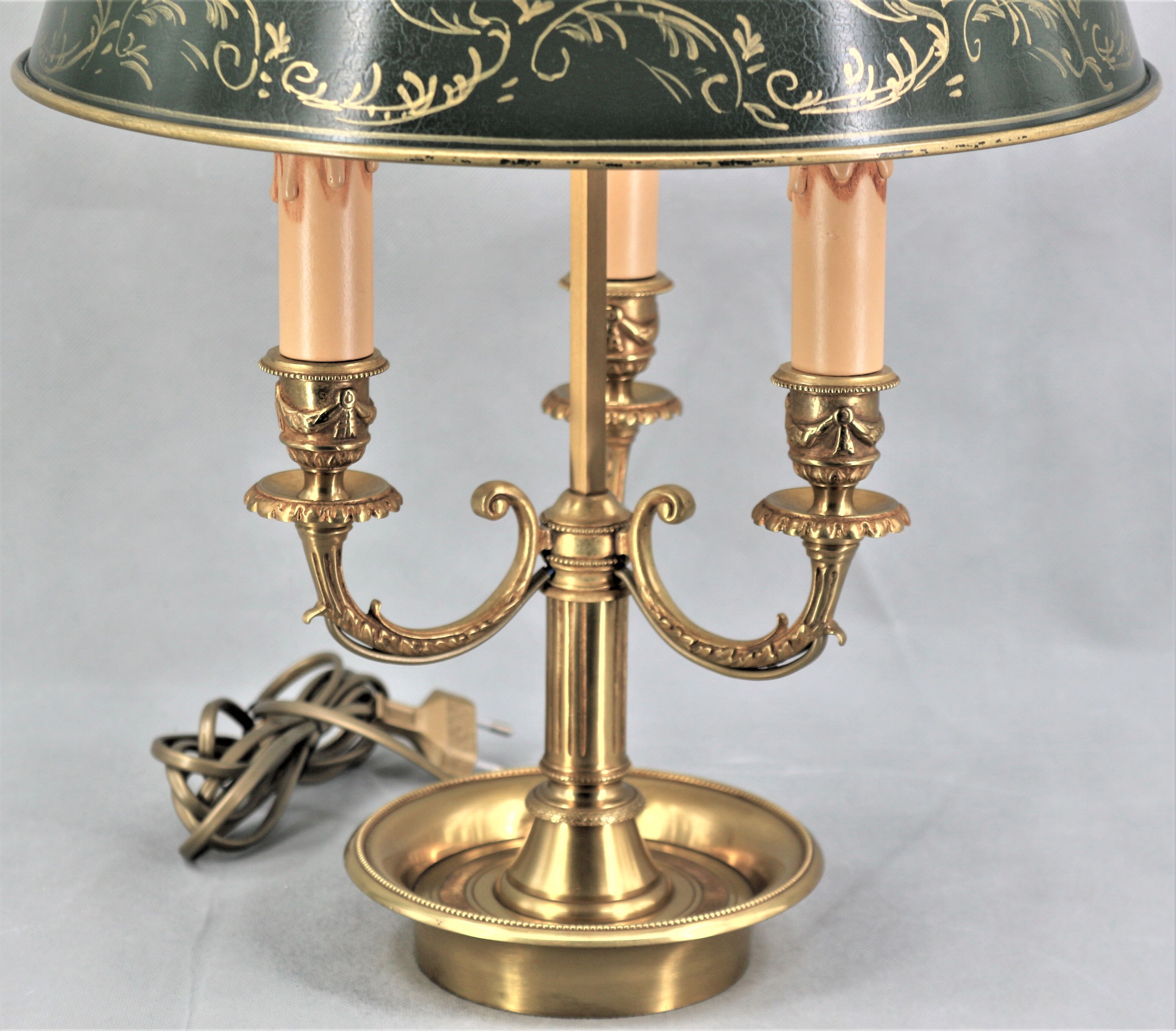 Empire-style solid bronze hot water bottle lamp