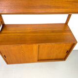 Système mural en teck par Sven Ellekaer pour Albert Hansen, années 1960