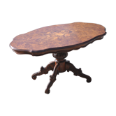 Table violon marquétée ronce