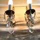Pair of 1-light bronze sconces and Louis XV style stamps