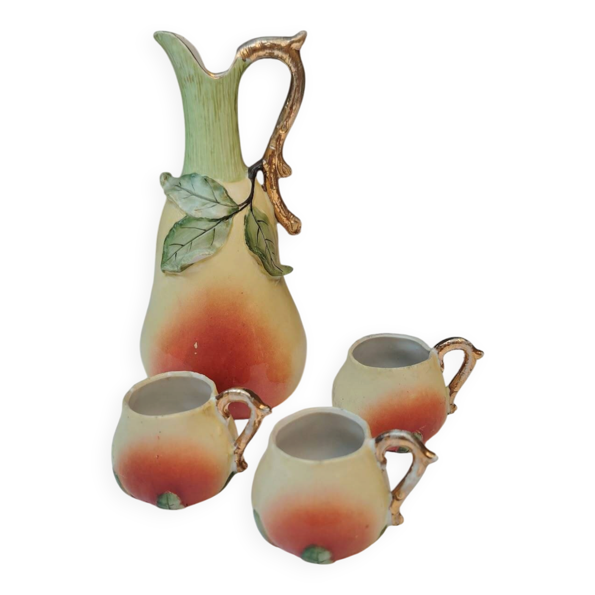 Liqueur service, pear shape