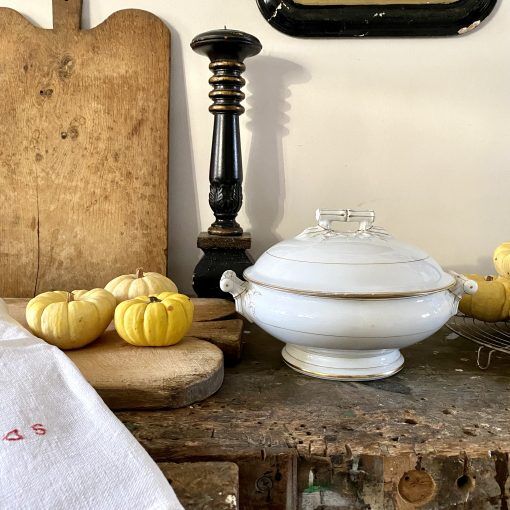 Porcelain soup bowl Alfred Hache & Cie