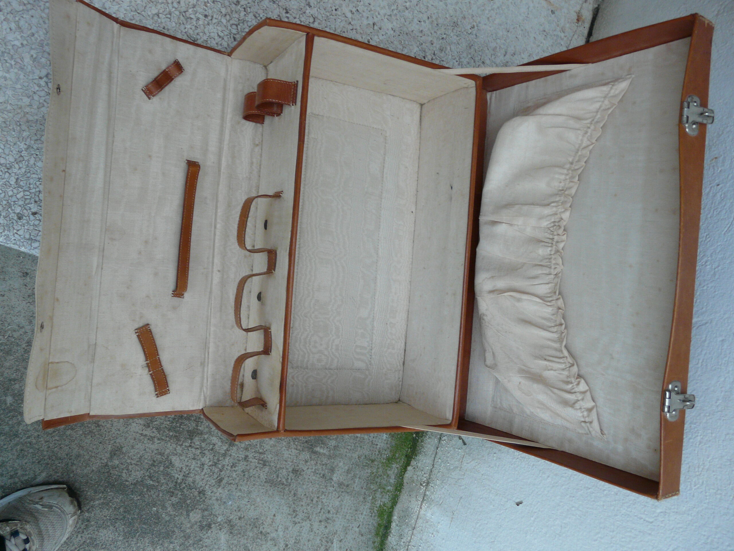 Vintage leather suitcase