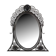 Miroir en Fer Forgé, Art Déco, Théme Floral , France, Circa 1920