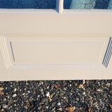 Lot of a double oak glass door