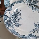 Set of 7 mismatched plates in iron earth