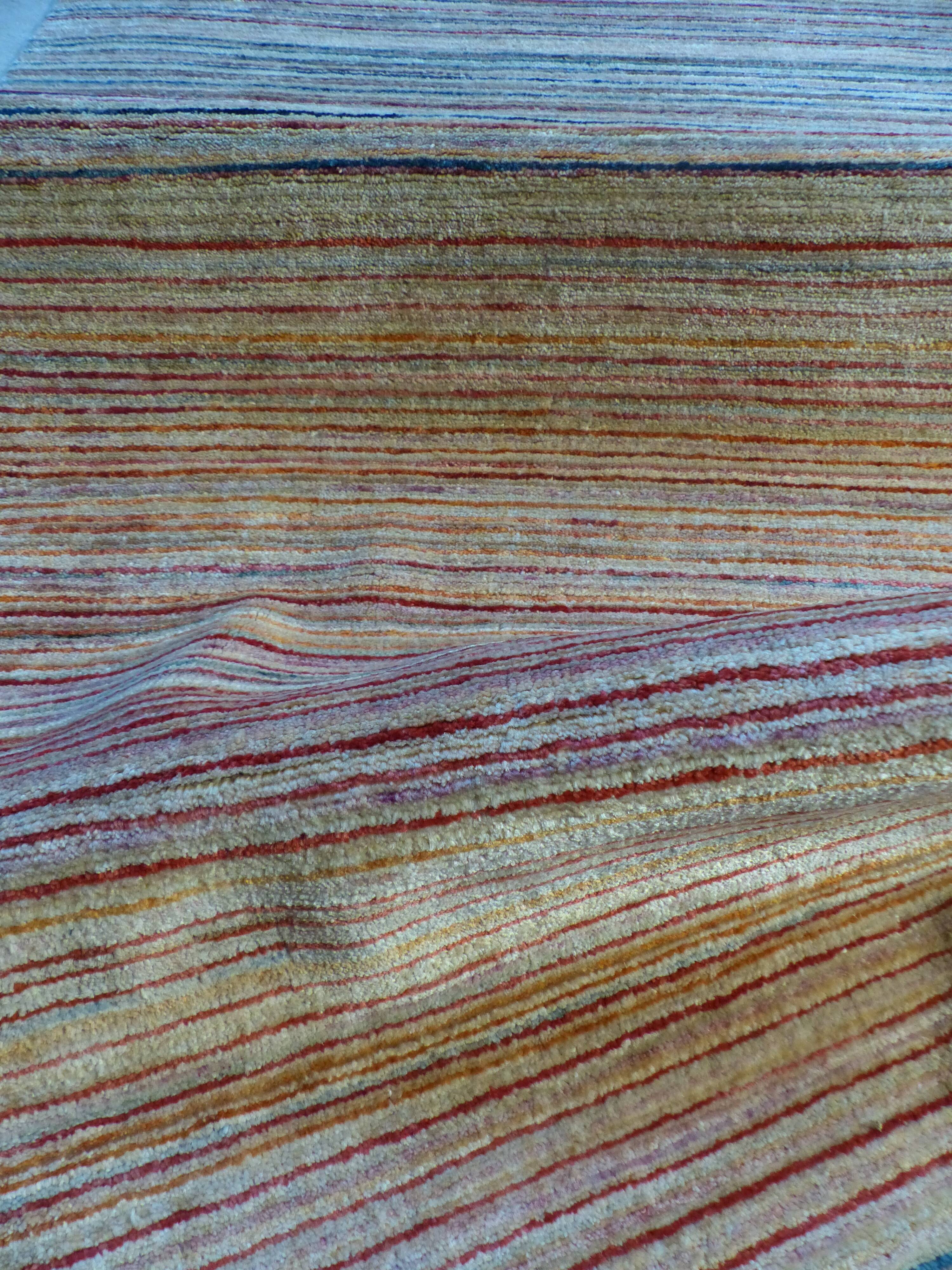 Multicoloured carpet in wool 175x107cm