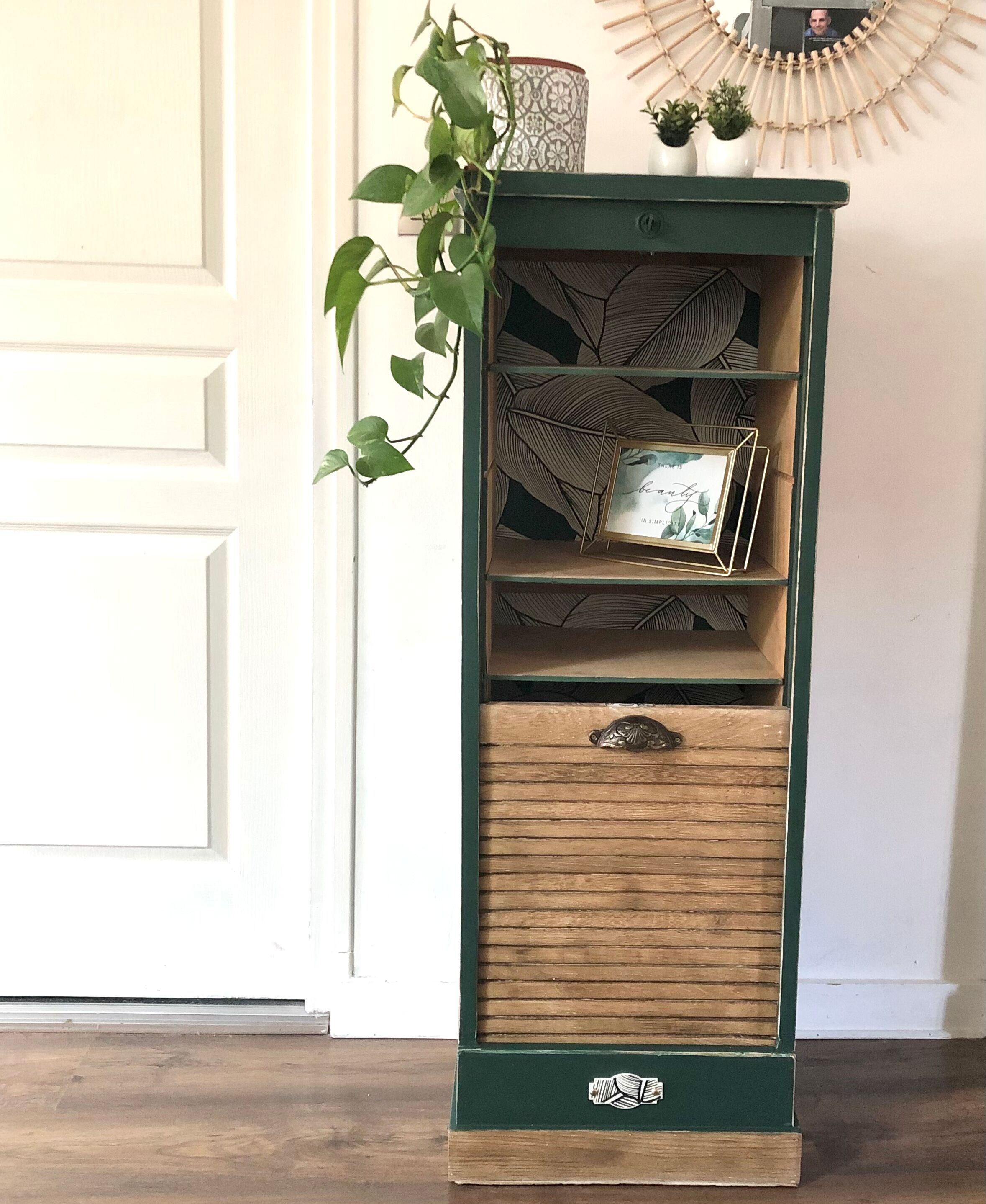 Vintage binder cabinet