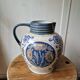 Antique ceramic pitcher jug elchinger fils alsace soufflenheim, art