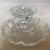 Pair of Scandinavian egg cups orrefors Sweden