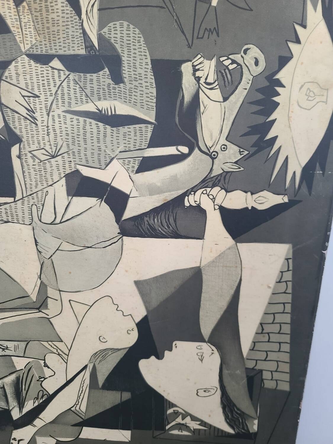 Wooden painting reproduction Picasso Guernica