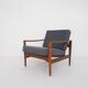 Teak lounge chair by Illum Wikkelso model EK for Niels Eilersen, Denmark 1960's