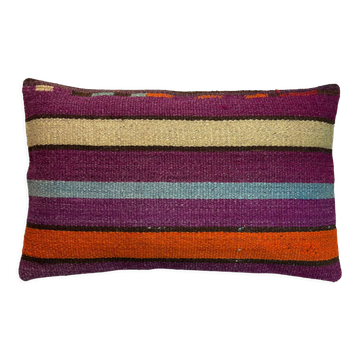 Housse de coussin vintage turque faite à la main, 30 x 50 cm