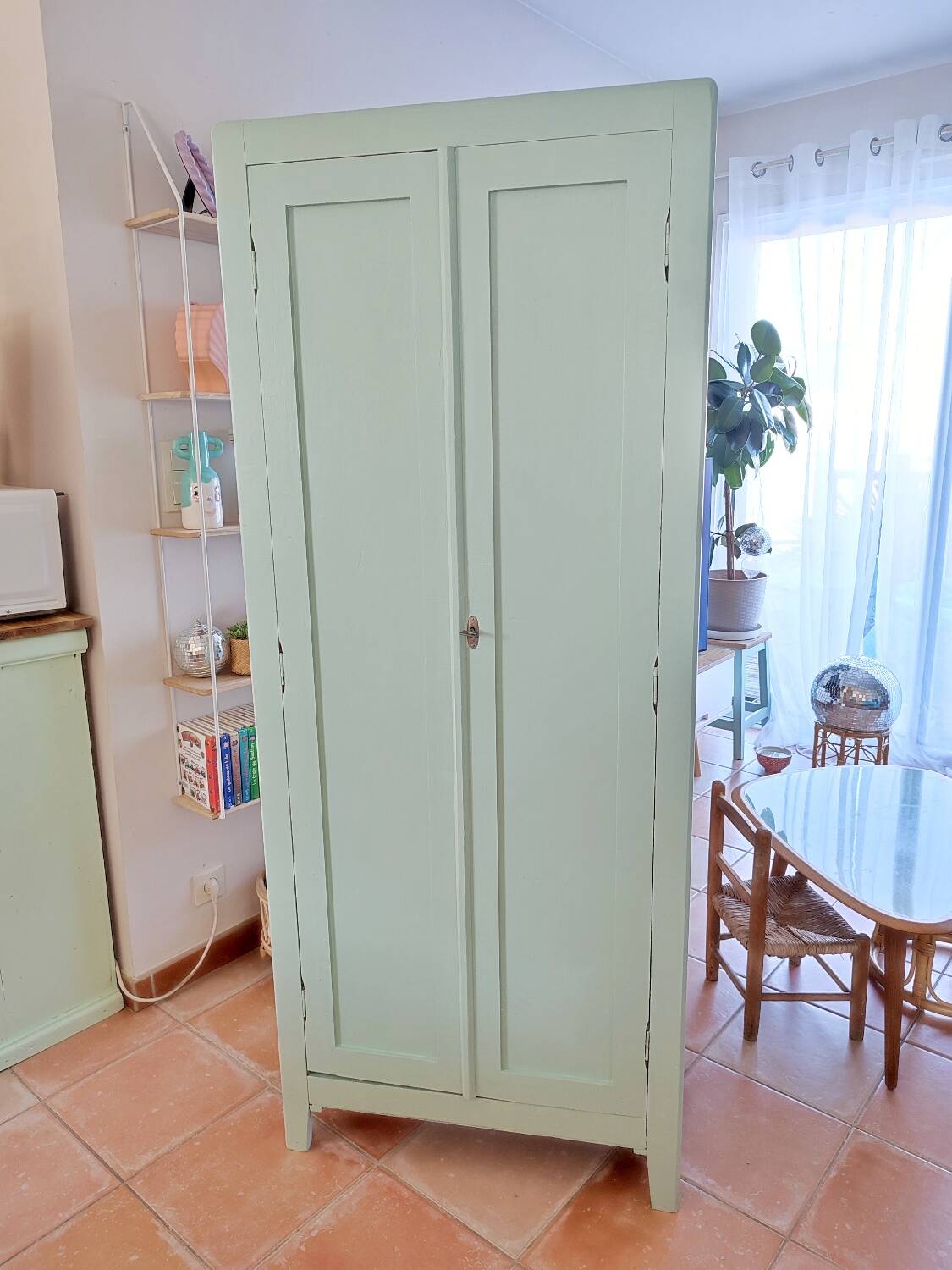 Armoire parisienne vintage, placard de rangement
