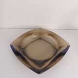 Black glass ashtray