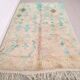Turquoise Vintage Boujaad Rug 158 cm x 262 cm - Moroccan Wool rug Handmade