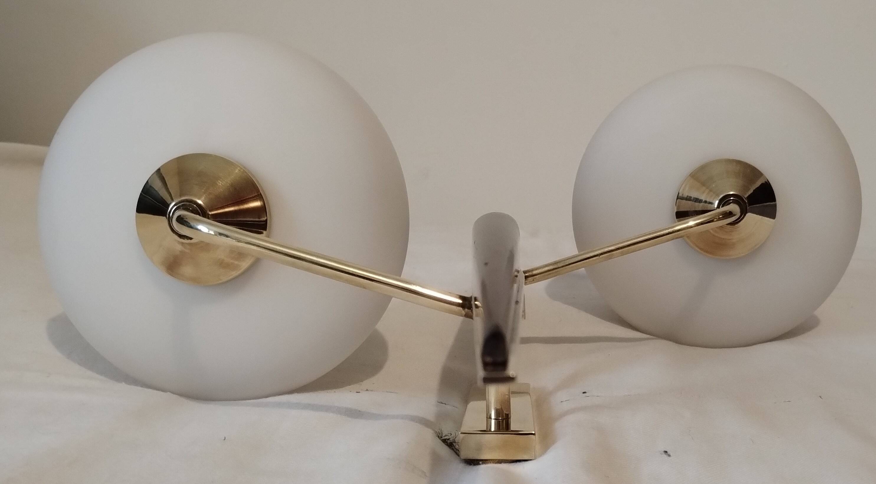 Arlus double house wall light, 1950s