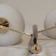 Arlus double house wall light, 1950s