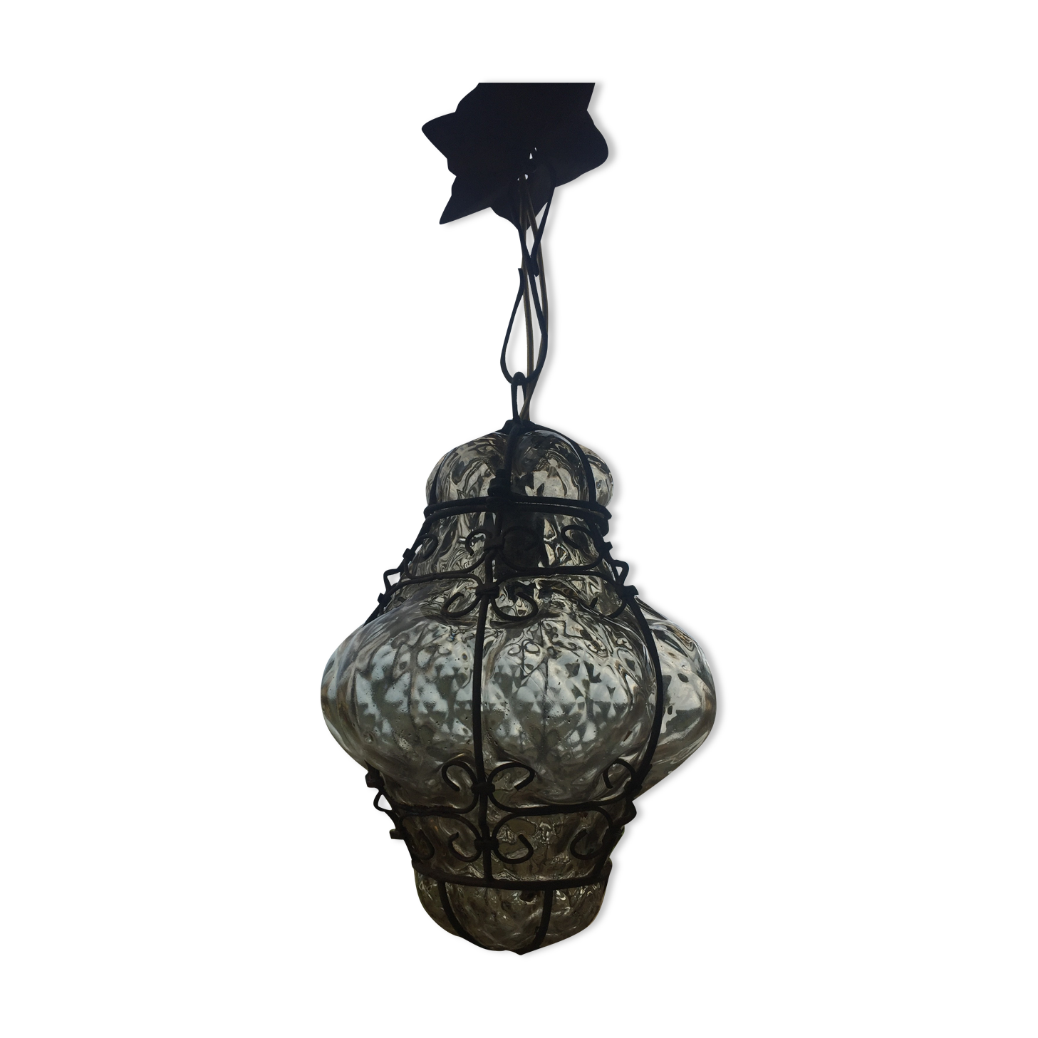 Lantern blown glass Venice 50s