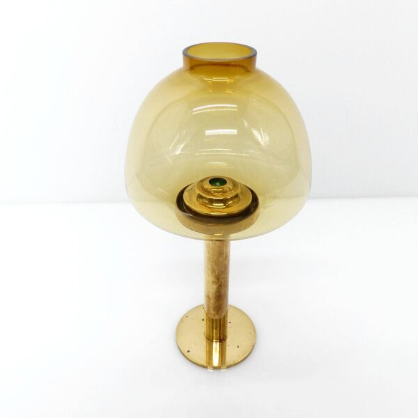 Bougeoir scandinave Hans-Agne Jakobsson Claudia jaune L10232 1960