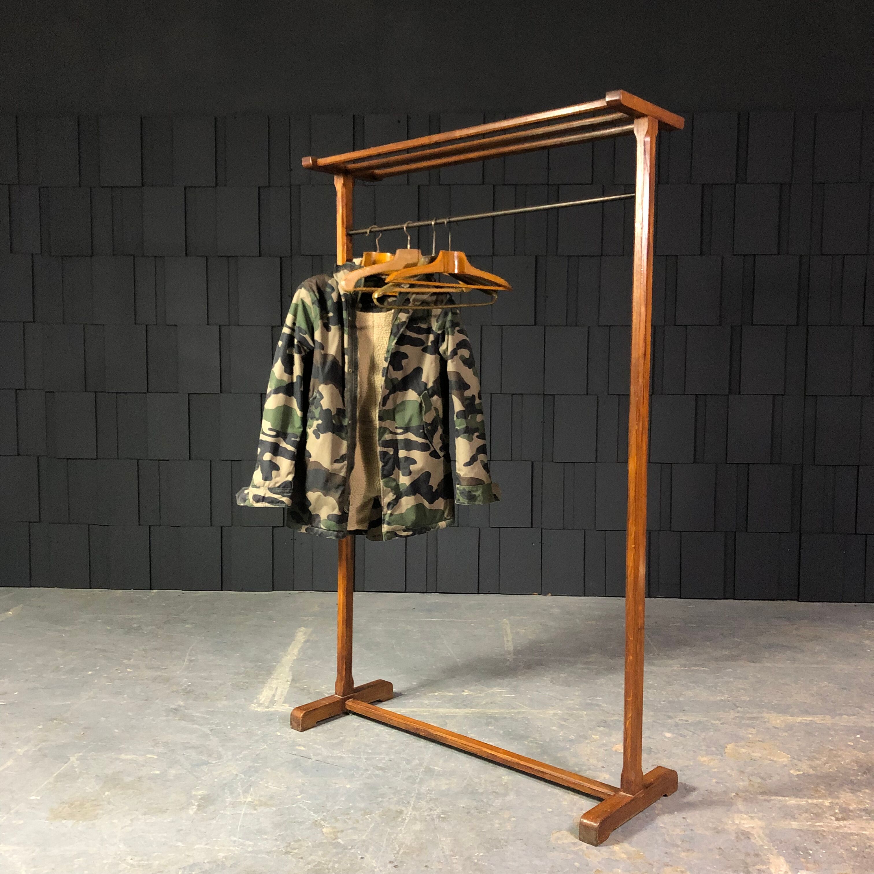 Old oak coat rack