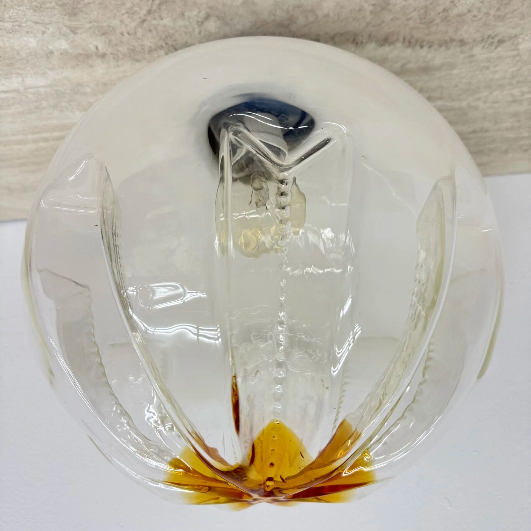 Mid-century Mazzega glass ceiling lamp, 1970s