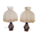 Lot 2 lamps Gien renaissance