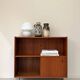 Vintage wooden cabinet with sliding doors