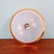 Art Deco ceiling light in copper and frosted glass, 1930