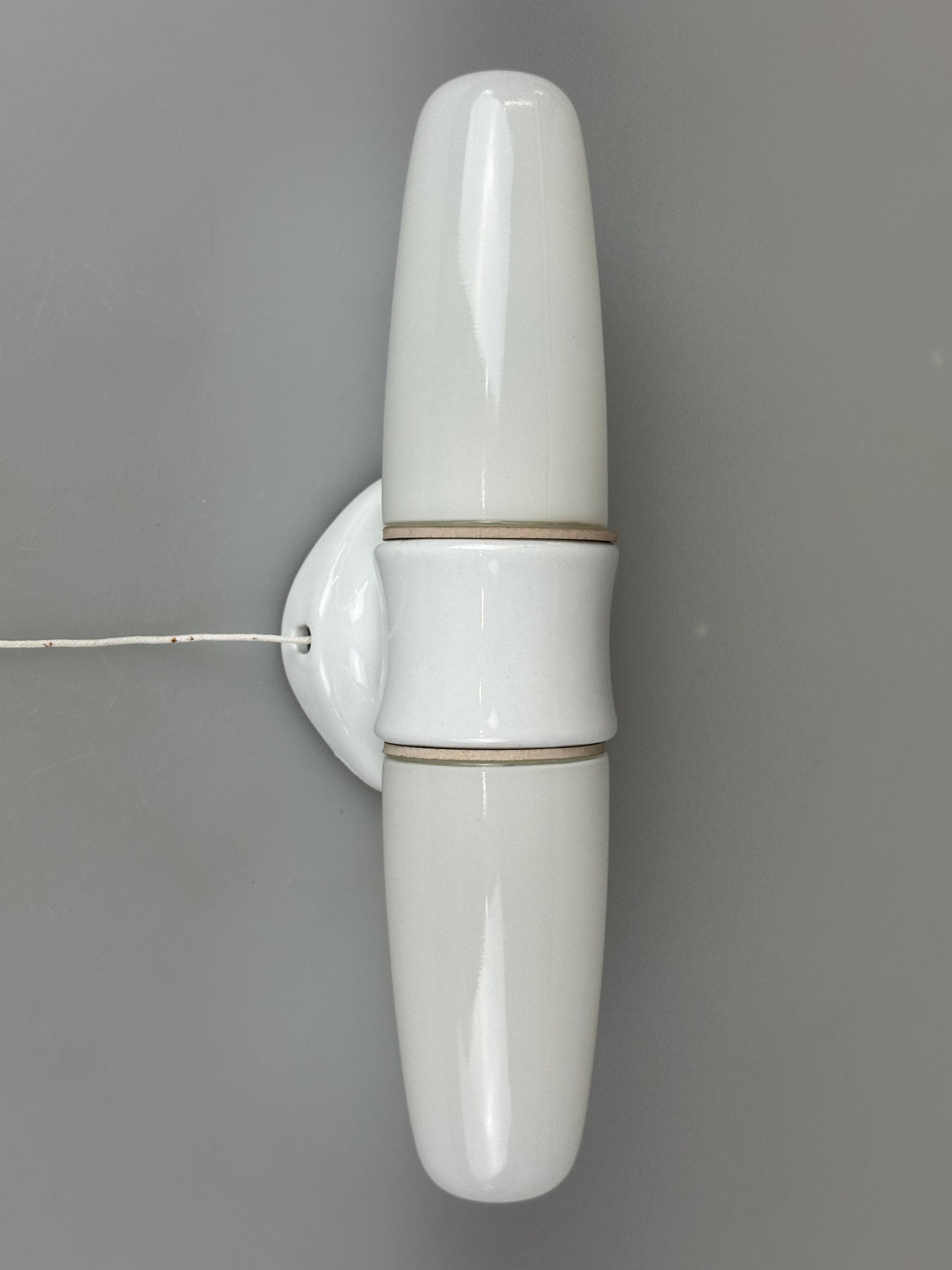 1950s and 1960s Ceramic Wall Lamp and Ceiling Light by Wilhelm Wagenfeld
