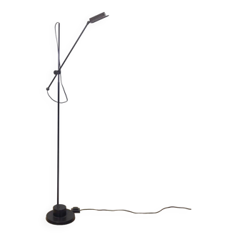 Vintage Black Metal Floor Lamp, Spain, 1980s